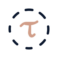 Tau Flat Icon