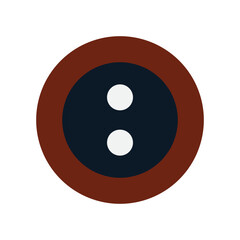 Shirt Button Flat Icon