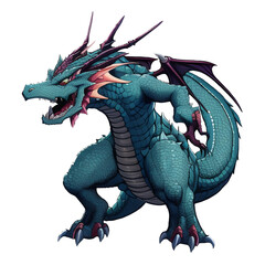 Obraz premium アニメ調のモンスター立ち絵イラスト(AI generated image)