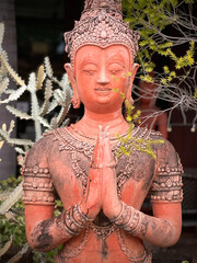 buddhist  statue on the street in Thailand