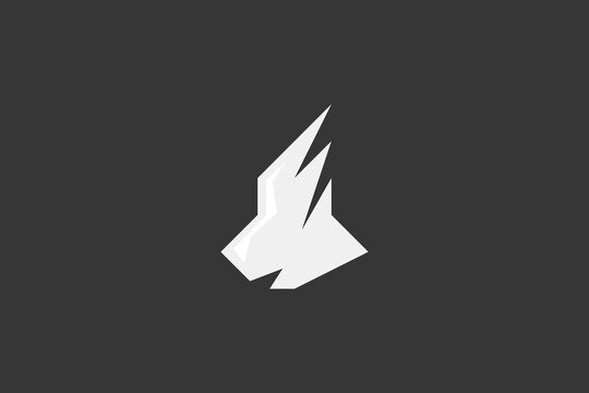 Illustration vector graphic of polar bear head silhouette