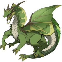 Fototapeta premium アニメ調のモンスター立ち絵イラスト(AI generated image)
