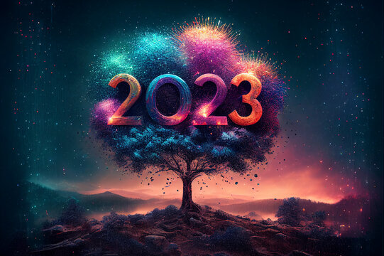 Happy New Year 2023 (AI generated image)