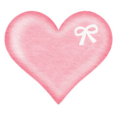 Watercolor Pink Heart.