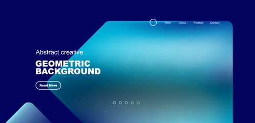 Triangles with fluid colors geometric abstract background. Techno or business concept, pattern for wallpaper, banner, background, landing page