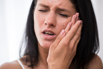 portrait of person with headache