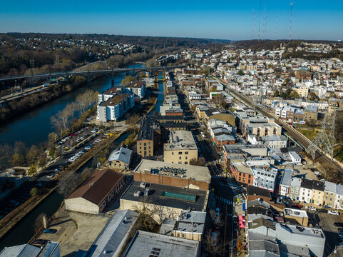 Aerial Drone of Manayunk 