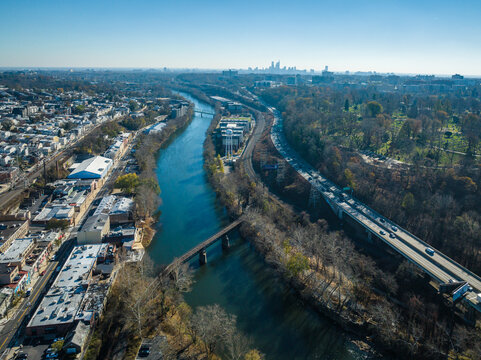 Aerial Drone of Manayunk 