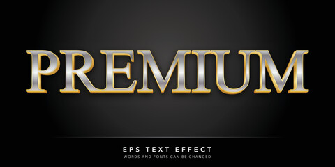 premium editable text effect