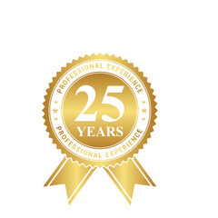 Gold 25 year experience in illustration