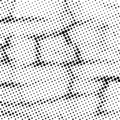 Grunge halftone dotted backdrop . Trendy distress overlay vector design element for Design element for brochure, social media, posters, flyers. Monochrome surface with dirty pattern in spots, dots