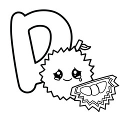 Fruit Alphabet Clip Art, Fruit A to Z Clipart, Cute a-z Clipart ,Clip Art for Personal and Commercial use, Digital clip art for Download