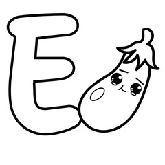 Fruit Alphabet Clip Art, Fruit A to Z Clipart, Cute a-z Clipart ,Clip Art for Personal and Commercial use, Digital clip art for Download