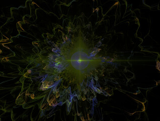Imaginatory fractal abstract background Image