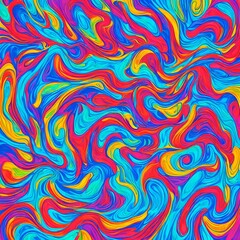 Fototapeta premium bright, colored background of chaotic lines, shapes, fantasy, 3d, ai