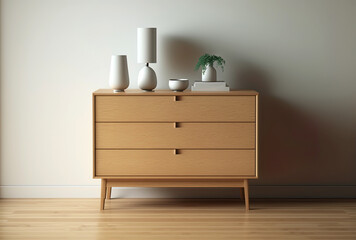 light wood dresser wide modern minimalist