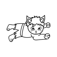 Super Hero cat and dog , Cute clip art ,Clip Art for Personal and Commercial use, Digital clip art for Download