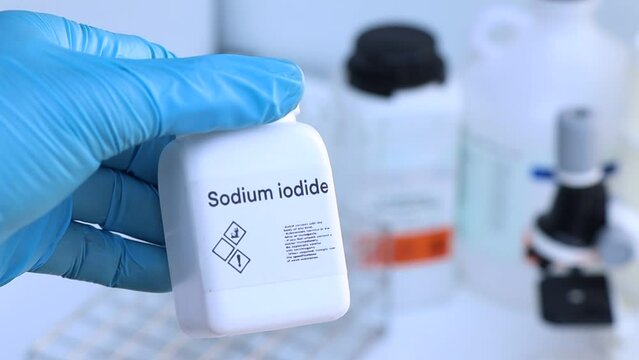 Sodium iodide in bottle