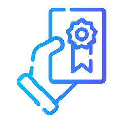 warranty gradient icon