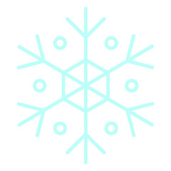 Illustration of Snow Flake design Icon