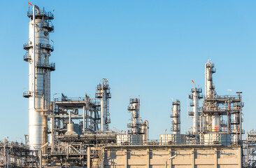 Fototapeta na wymiar Petrochemical plant and oil refinery industry