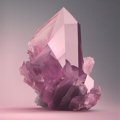 Pink quartz by Generative AI