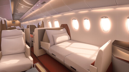 アニメ調のリゾート系背景イラスト(AI generated image)