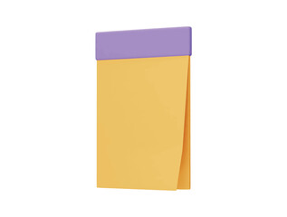 notepad 3d illustration