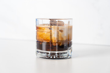 White Russian Coffee in glass