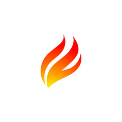 Vector Fire Hot Logo