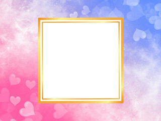 Valentine Square Frame Background