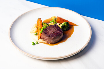 grilled wagyu strip loin beef steak