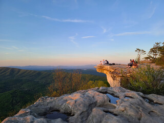 sunset in the mountains