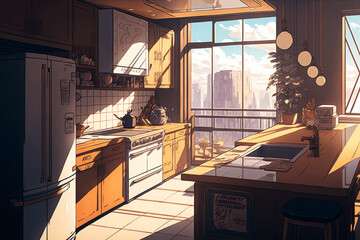 美麗な家系背景イラスト(AI generated image)