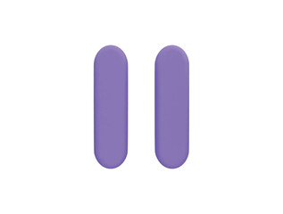 music player buttons with 3d vector icon cartoon minimal style