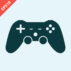 Joystick game console controller design vector flat isolated illustration