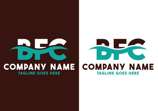 Letter BFC logo design template, BFC logo