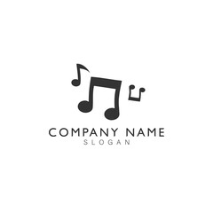 music icon vector design element logo template