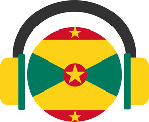 Grenada headphone flag.