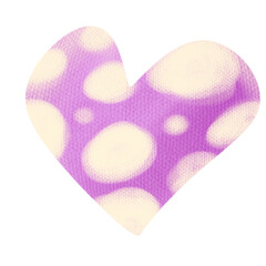 The pink heart drawing png image.