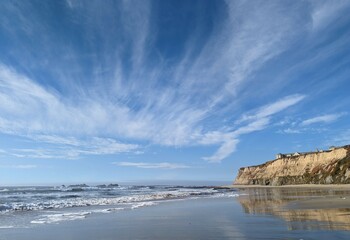 majestic cliffs and sun-kissed beaches along pacific coast