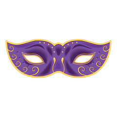 purple mask mardi gras © djvstock