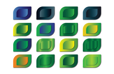 Elegant colorful gradient collection 