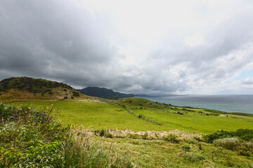 일본 오키나와현 이시가키시 풍경 등대