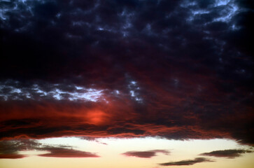夕暮れの雲