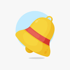 notification bell icon cartoon style illustration