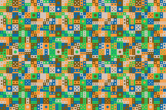 Colorful geometric shape mosaic pattern background © degungpranasiwi