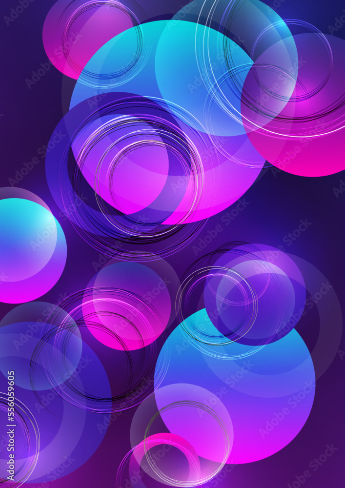 Poster abstract luxury background with circular geometric pattern. element of modern circular overlapping l