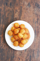 Cimol is a typical Bandung food sprinkled with spicy seasonings