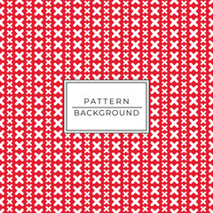 white cross on red background in seamless pattern